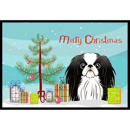 Carolines Treasures Christmas Tree and Japanese Chin Indoor or Outdoor Mat- 18 x 27 BB1602MAT